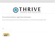 Tablet Screenshot of dues.thrive.us